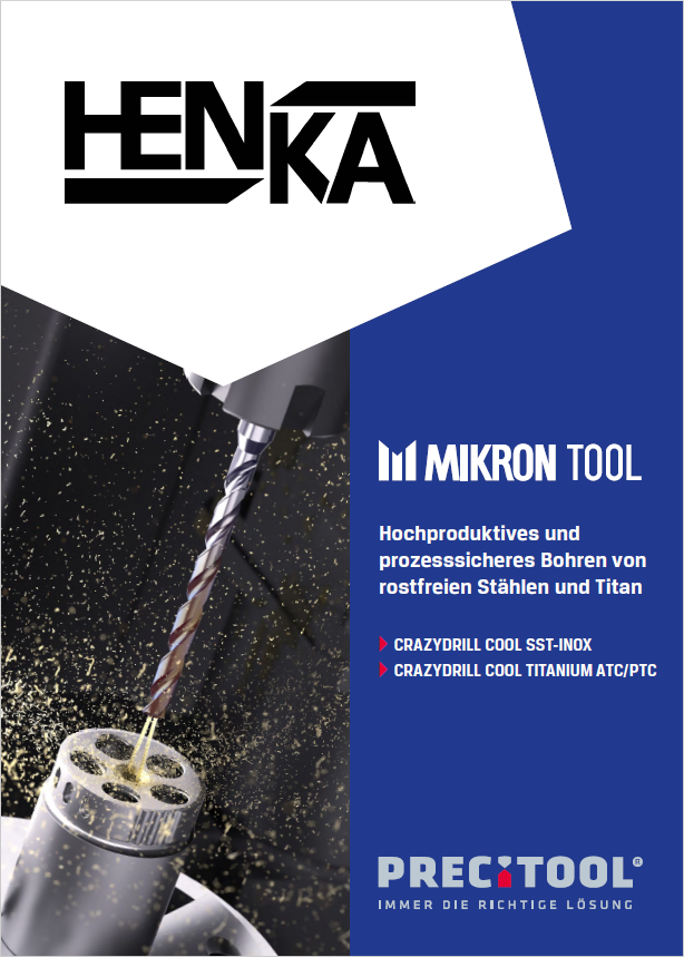 Mikron Tool CrazyDrill Cool SST-INOX & TITANIUM
